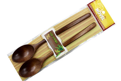 Picture of WOODEN SPOON 2P 23CM (12)